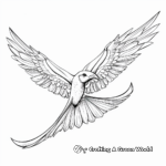 Intricate Albatross Flying Coloring Pages 1