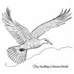 Intricate Albatross Flying Coloring Pages 4