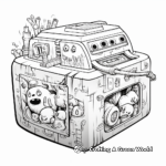 Intricate All-in-One Printer Coloring Pages 1