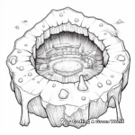 Intricate Amethyst Geode Coloring Pages 1