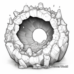 Intricate Amethyst Geode Coloring Pages 2
