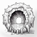 Intricate Amethyst Geode Coloring Pages 3
