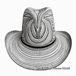 Intricate Australian Akubra Hat Coloring Pages 3