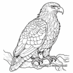 Intricate Bald Golden Eagle Coloring Pages 3