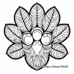 Intricate Bear Paw Print Coloring Pages 3