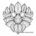 Intricate Bear Paw Print Coloring Pages 4