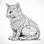 Intricate Bengal Cat Coloring Pages for Artists 3
