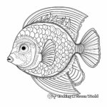 Intricate Blue Tang Fish Coloring Pages 4