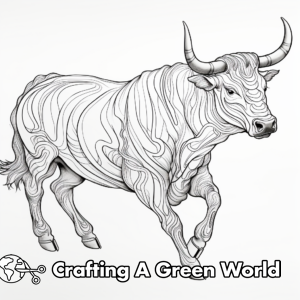 Bucking Bull Coloring Pages - Free &amp; Printable!
