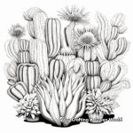 Intricate Cactus Plant Coloring Pages for Artists 1