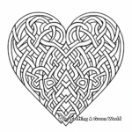 Intricate Celtic Heart Knot Coloring Pages 3