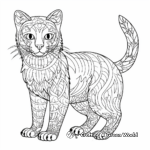 Intricate Chartreux Cat Coloring Pages 4