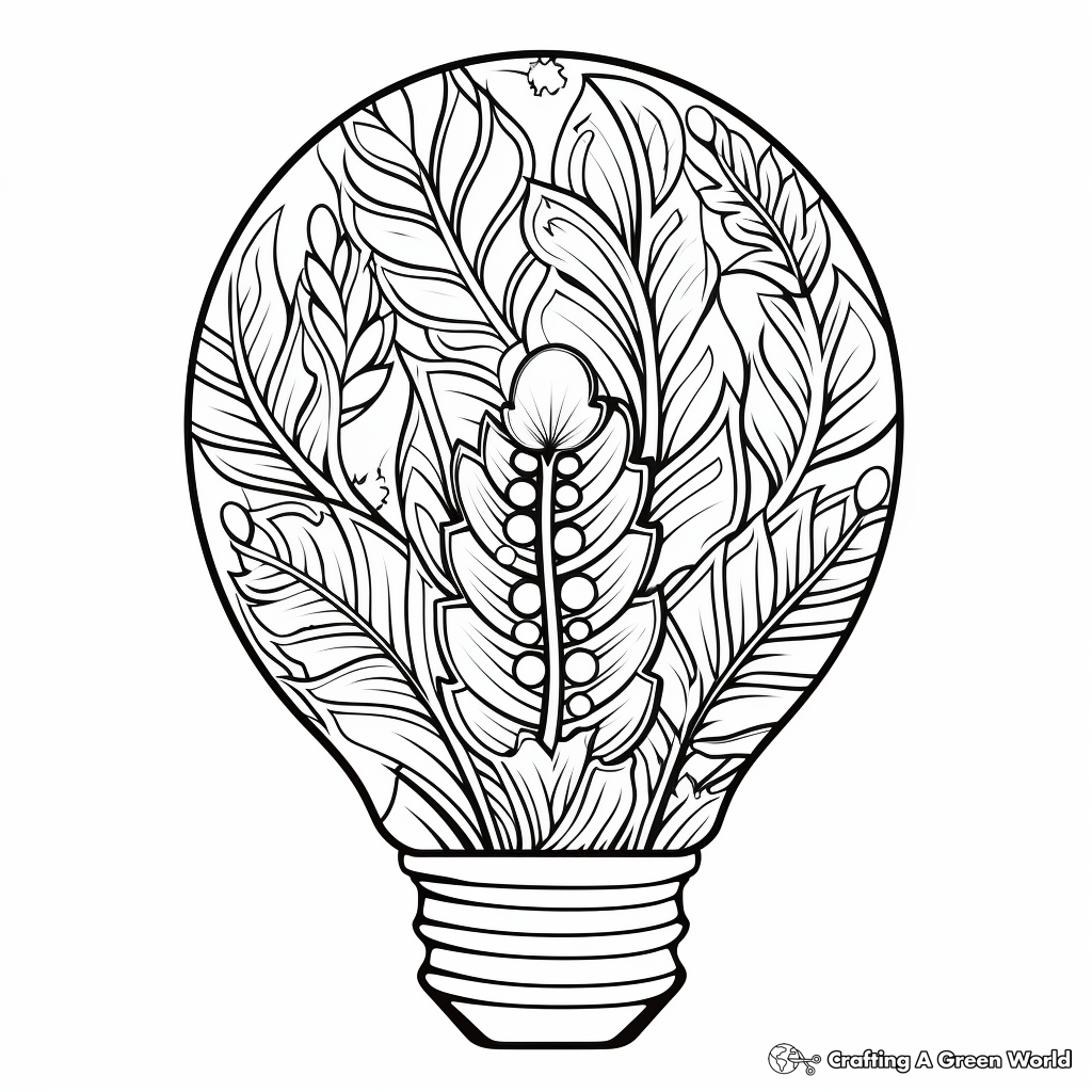 Intricate Christmas Bulb Coloring Pages 2