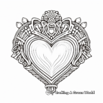Intricate Claddagh Ring Coloring Pages for Adults 2