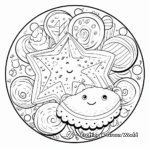 Intricate Decorated Cookie Coloring Pages for Adults 2