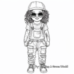 Intricate Designer Overalls Coloring Pages 2