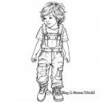 Intricate Designer Overalls Coloring Pages 3