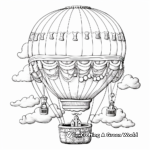 Intricate Detailed Balloon Coloring Pages for Adults 4