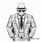 Intricate Detective Suit Coloring Pages 1