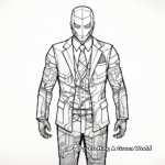 Intricate Detective Suit Coloring Pages 4