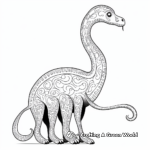 Intricate Diplodocus Coloring Pages 1