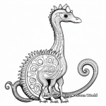 Intricate Diplodocus Coloring Pages 2