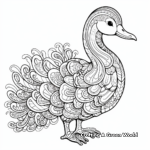 Intricate Dodo Bird in Nature Coloring Pages 1