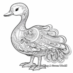 Intricate Dodo Bird in Nature Coloring Pages 2