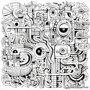 Intricate Doodle Art Coloring Pages for Artists 2