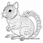 Intricate Eastern Chipmunk Coloring Sheets 4