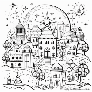 Intricate Fairy-Tale Blank Coloring Pages 4
