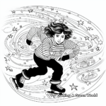 Intricate Figure Skating Spectacle in Winter Olympics Coloring Pages 2
