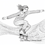 Intricate Figure Skating Spectacle in Winter Olympics Coloring Pages 3