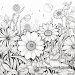 Intricate Floral Botanical Garden Coloring Pages 4