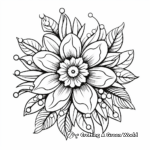 Intricate Floral Mandala Flower Coloring Pages 1