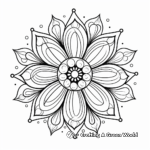 Intricate Floral Mandala Flower Coloring Pages 3