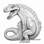 Intricate Fossil Dinosaur Coloring Pages 1