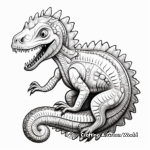 Intricate Fossil Dinosaur Coloring Pages 2