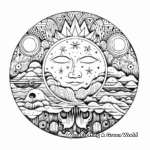 Intricate Full Moon Mandala Coloring Pages for Adults 2