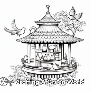 Bird Feeder Coloring Pages - Free &amp; Printable!
