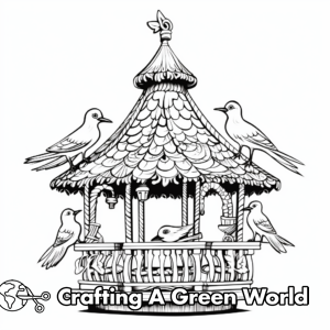 Bird Feeder Coloring Pages - Free &amp; Printable!