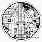 Intricate Geometric Shape Coloring Pages 3