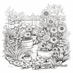 Intricate Herbal Garden Coloring Pages 1