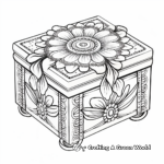 Intricate Homemade Jewelry Box Coloring Pages 3
