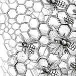 Intricate Honeycomb Structure Coloring Pages 2