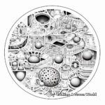 Intricate Human Cell Structure Coloring Pages 2
