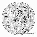 Intricate Human Cell Structure Coloring Pages 4