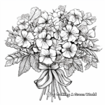 Intricate Hydrangea Bouquet Coloring Pages 1