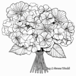 Intricate Hydrangea Bouquet Coloring Pages 2