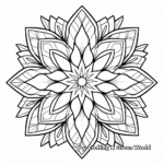 Intricate Ice Crystal Mandala Coloring Pages 2